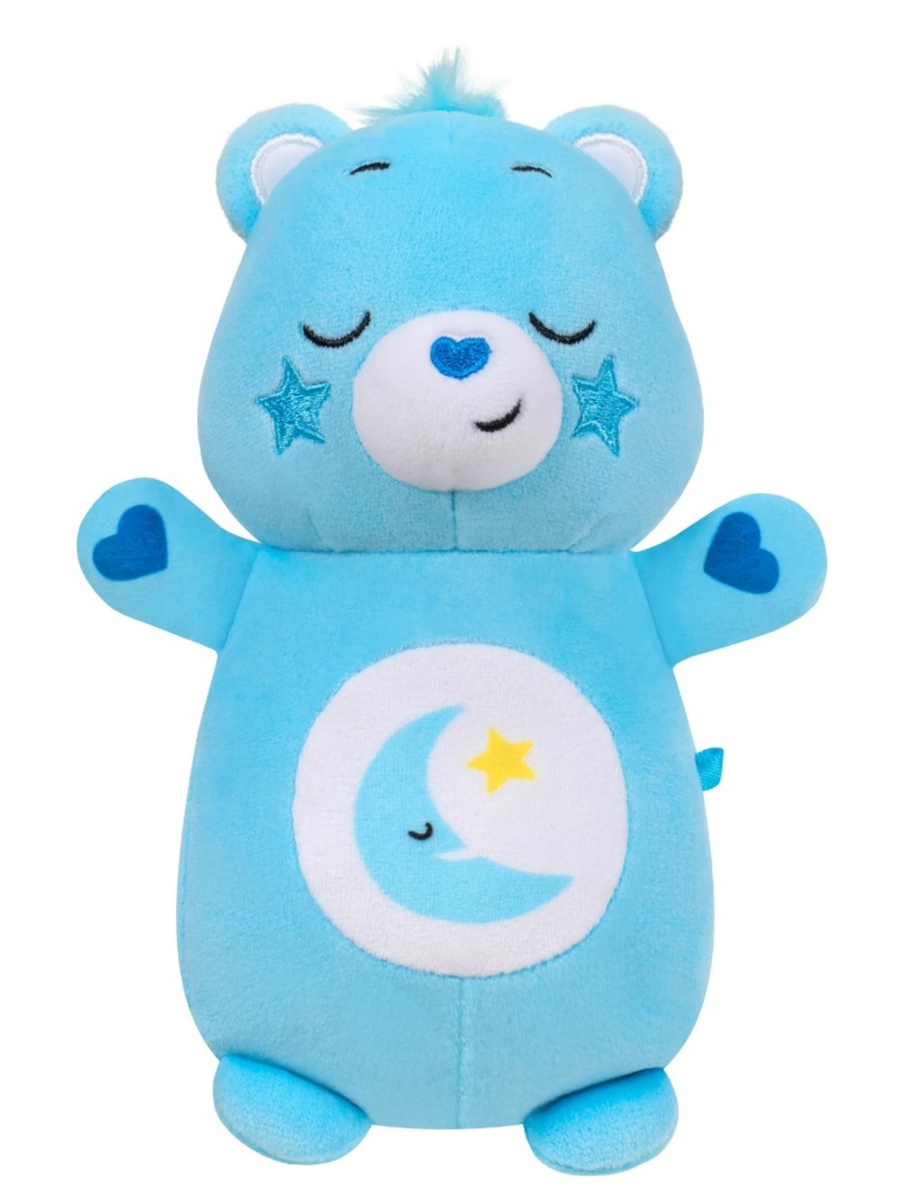 Squishmallow X Care Bears  hug mee Plush blue moon Bear